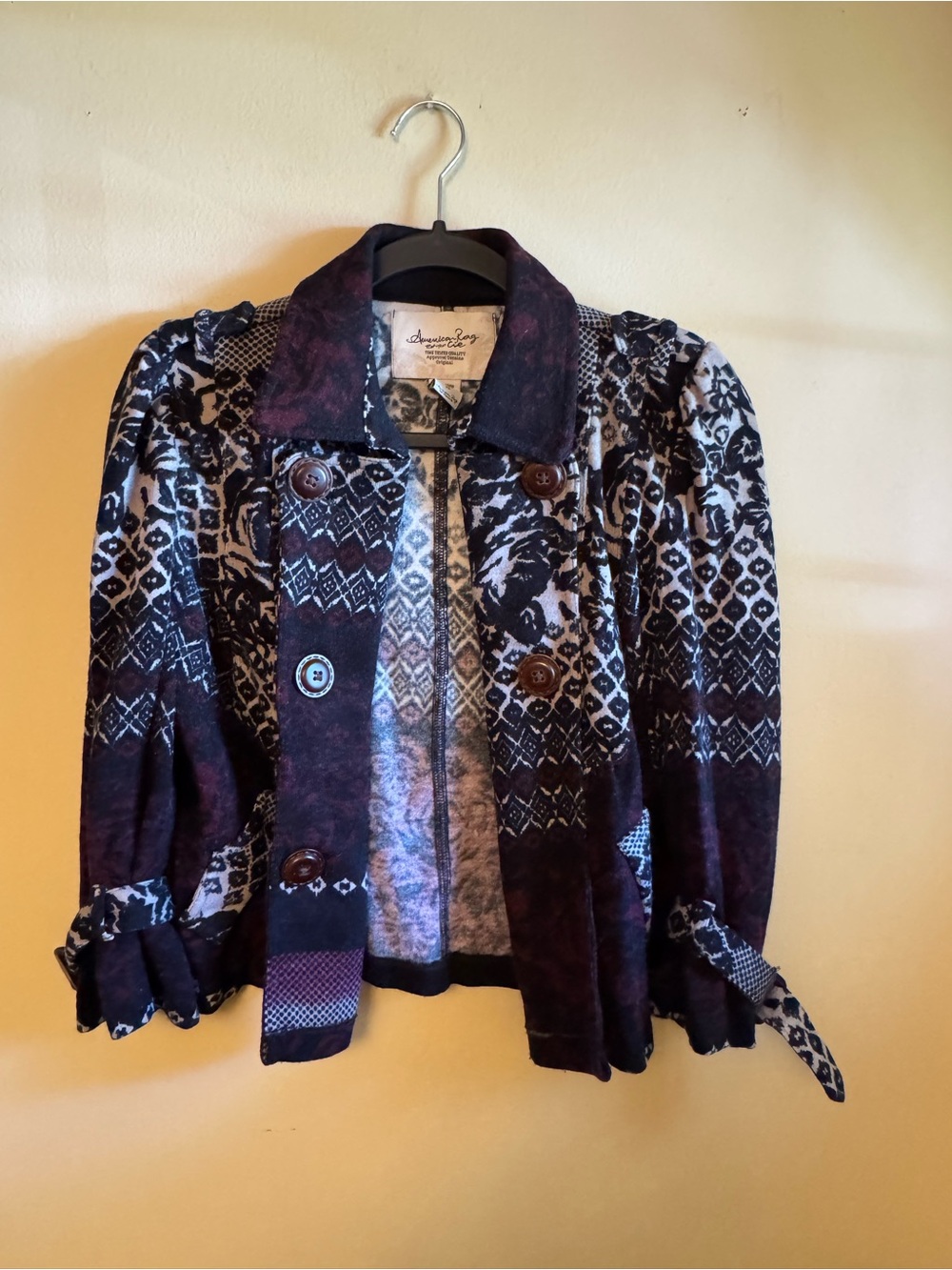 American Rag Women's Patterned Knit Blazer